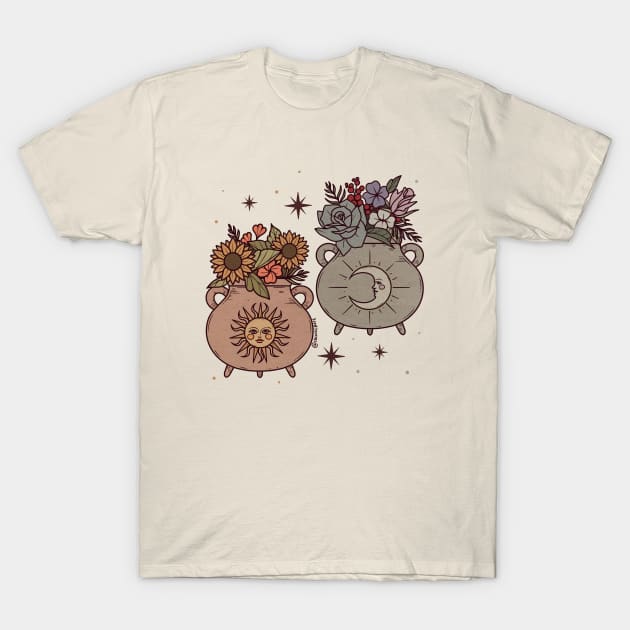 The Sun & The Moon T-Shirt by chiaraLBart